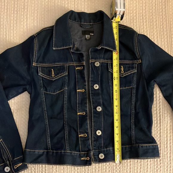 EUC H&M Dark Blue Denim Jacket size Medium - Picture 4 of 8